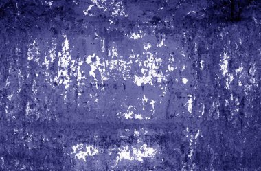 Eski paslı metal duvar dokusu içinde mavi tonu.