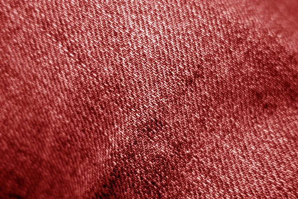 Patrón de tela Jeans en color rojo con efecto borroso . — Foto de Stock