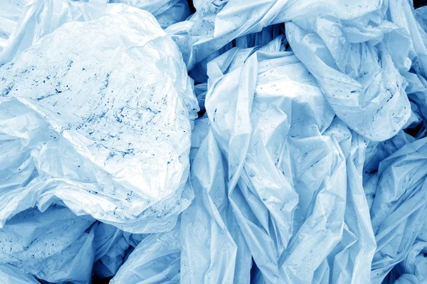 Dirty crumpled pvc in navy blue tone. — Stock Photo, Image