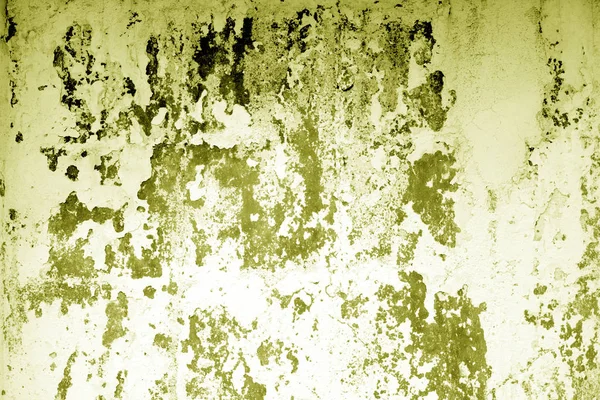 Craked verwitterten Zementwand Textur in gelben Ton. — Stockfoto