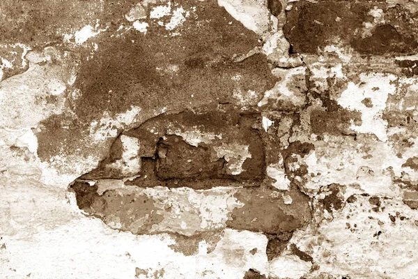Gamla grungy tegel vägg textur i brun ton. — Stockfoto