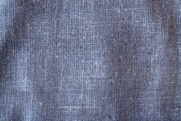 蓝色麻袋布纹理与模糊效果. — 图库照片