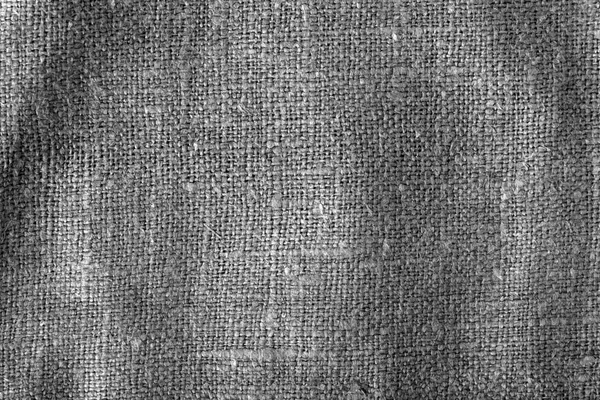 Sack cloth texture with blur effect in black and white.