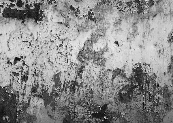 Grungy surface métallique rouillée en noir et blanc . — Photo