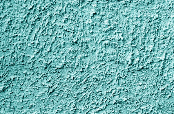 Grungy cement fal textúra a cián hang. — Stock Fotó
