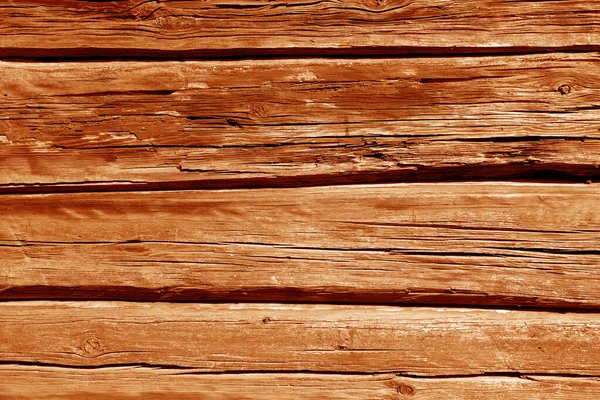 Old wooden wall in orange color. — Stock Photo, Image