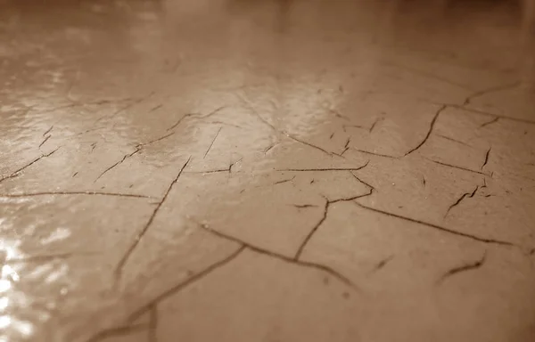 Cracked paint texture in brown color. — Stock Photo, Image