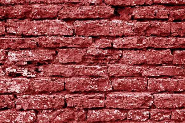 Gamla grungy tegel vägg textur i röd ton. — Stockfoto