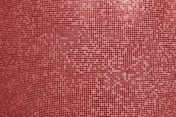 Dlaždice mozaiky bazénu v červeném tónu. — Stock fotografie