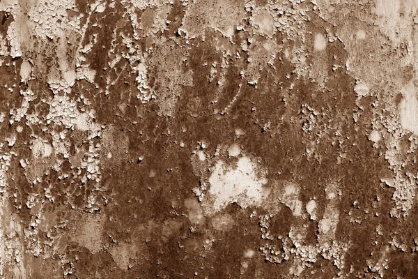 Superficie della parete in metallo arrugginito Grungy in tono marrone . — Foto Stock