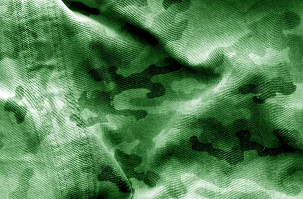 Piszkos álcázási ruhát elmosódott hatás zöld hang. — Stock Fotó