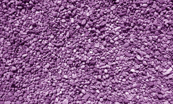 Stos kamieni małe żwir w fioletowy odcień. — Zdjęcie stockowe
