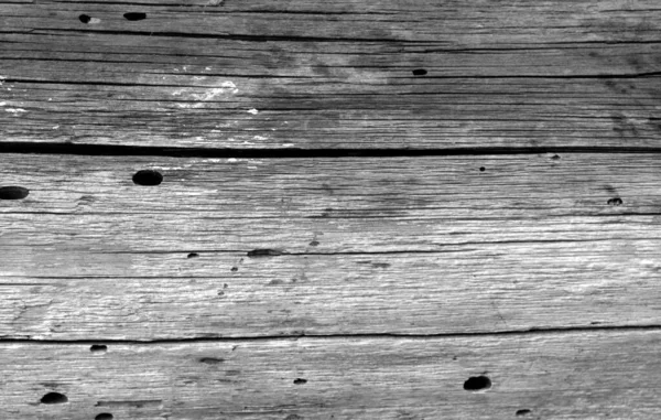 Velho padrão de cerca de madeira grunge em preto e branco . — Fotografia de Stock