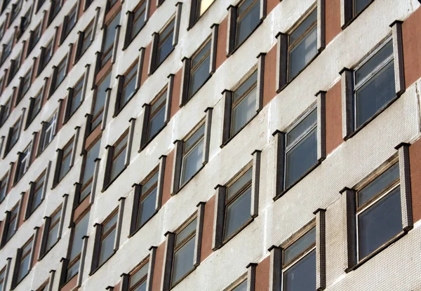 Edificio Dormitorio Estilo Soviético Fondo Arquitectónico —  Fotos de Stock