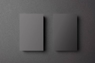 Siyahın kartvizit modeli. 