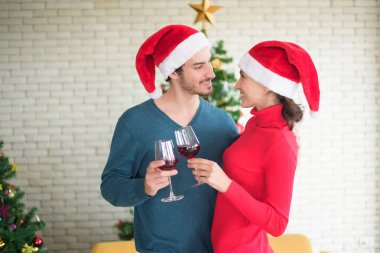 Çekici Kafkas çifti Noel 'i evde kutluyor.