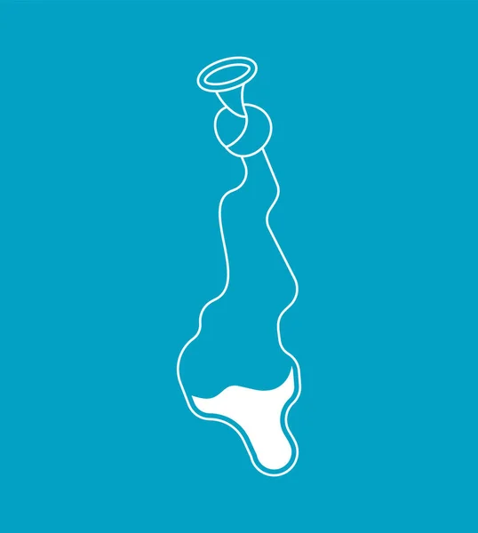Préservatif Utilisé Isolé Moyens Contraception Illustration Vectorielle — Image vectorielle