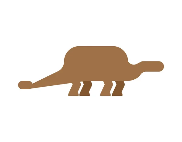 Ankylosaurus Dinosaurus Terisolasi Hewan Purba Dino Monster Prasejarah Beast Adalah - Stok Vektor