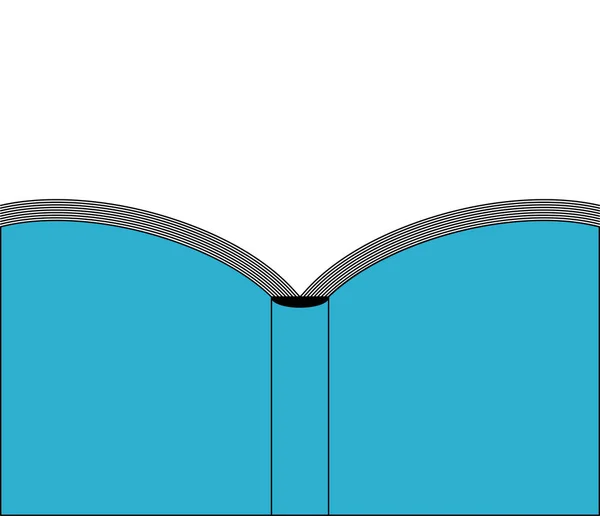 打开蓝色书被隔绝 矢量图案 — 图库矢量图片