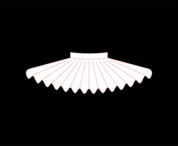 Ballet Tutu Isolé Jupe Ballerine Illustration Vectorielle — Image vectorielle