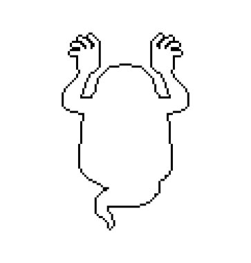 Hayalet piksel sanat Cadılar Bayramı için. 8 bit hayalet. Vektör illustratio
