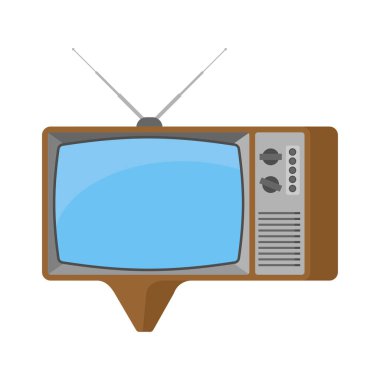 Eski Tv kabarcık konuşma. Televizyon Retro ayarla