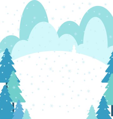 Kış manzarası. Kar ve rüzgârla oluşan kar yığını. Noel tebrik araba için arka plan