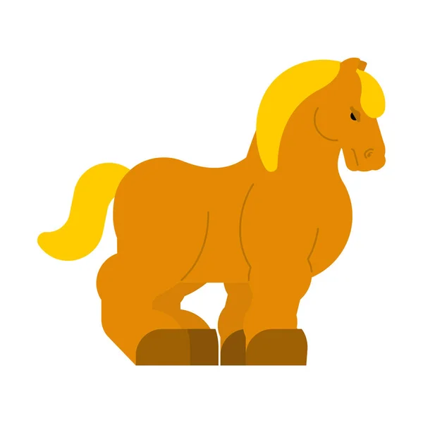 Clydesdale Starkes Schweres Pferd Zugpferd Macht Großpferd Zeichentricktier Vektor — Stockvektor
