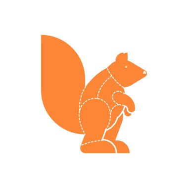 Kesim et sincap. topuz siluet düzeni satırları farklı parça et. Nasıl et kemirgen kesmek için. Poster kasaplar diyagramı et için depolar. Barbekü ve biftek, lezzetli yemekler