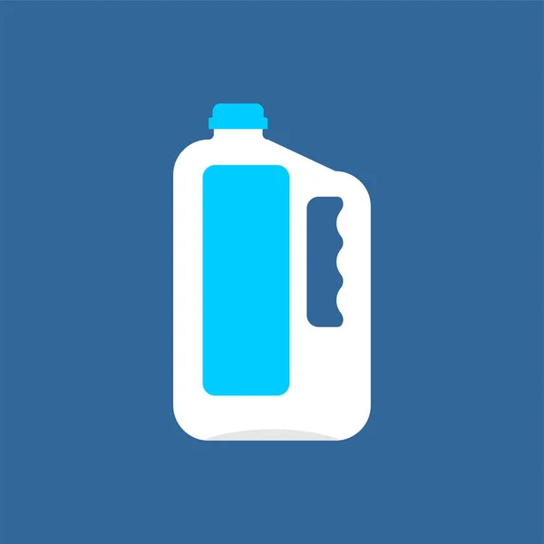 Gallone Milch Isoliert Plastikflasche Milchverpackung Vecto — Stockvektor