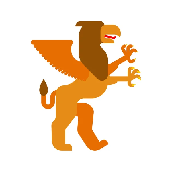 Greifwappentier Fantastische Bestie Monster Für Wappen Heraldisches Gestaltungselement — Stockvektor