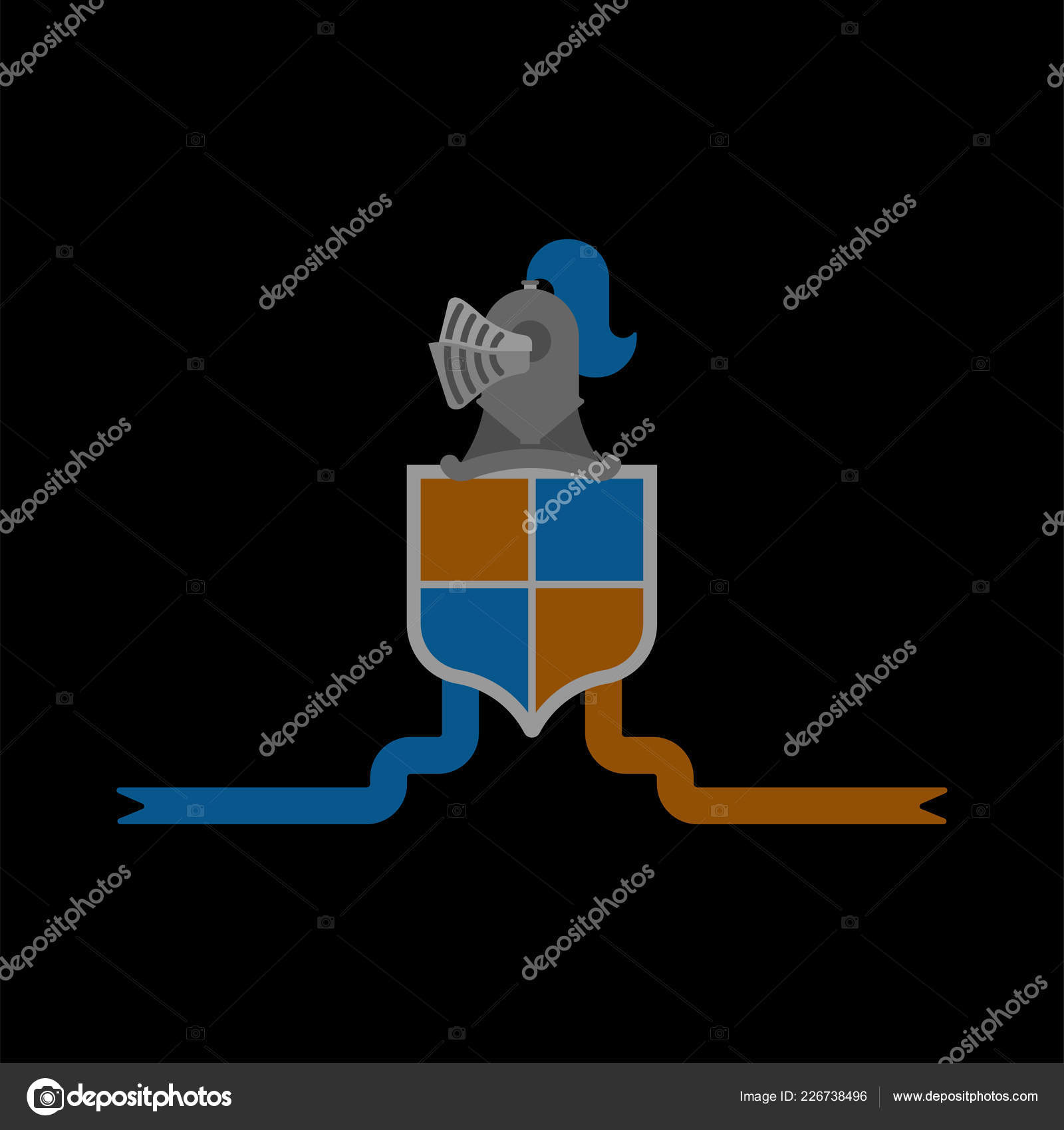 knight helmet heraldic shield template heraldry design element coat
