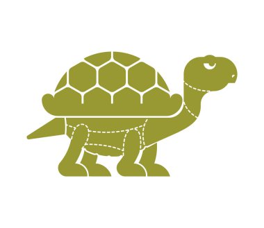 Kaplumbağa et kesme. Kaplumbağa siluet düzeni satırları farklı parça et. Nasıl et amfibi kesmek için. Poster kasaplar diyagramı et için depolar. Barbekü ve biftek, lezzetli yemekler