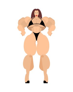 Vücut geliştirme erkek poz. Güzel sportif vücut kadın. Atletik kas modeli. Bikin fitness