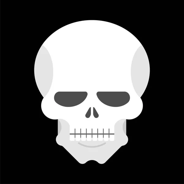 Calavera Aislada Esqueleto Cabeza Ilustración Vectorial — Vector de stock