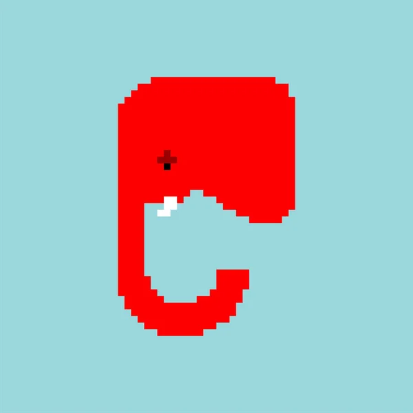 Red Elephant Ikonen Republikanska Partiet Logga Usa Politiskt Parti Höst — Stock vektor