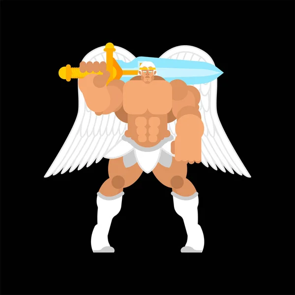 Ангел Сильні Потужної Архангела Сила Божа Вектор — стоковий вектор