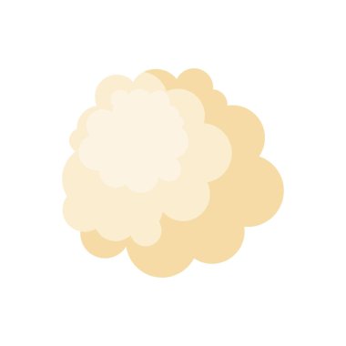 Popcorn izole edildi. Hava Mısır bir. Karikatür tarzı vektör ıllustratio