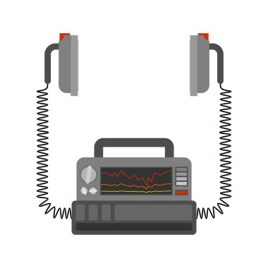 Defibrilatör izole edilmiş. Tıbbi cihaz. elektropulse tedavisi 