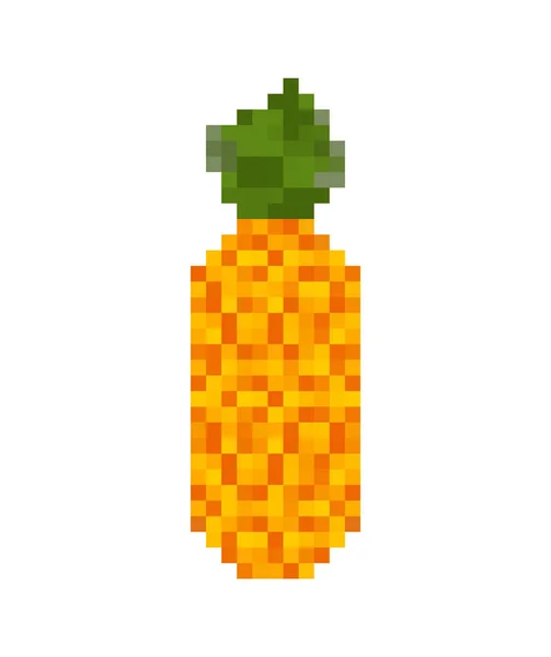 Ananas piksel sanat. meyve pikselli. Eski oyun grafikleri. 8 bit V — Stok Vektör