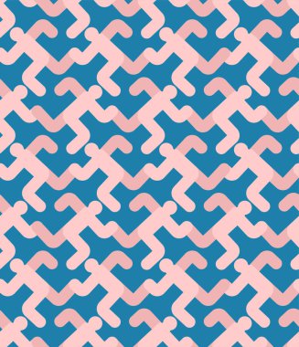 Çalışan adam desen sorunsuz. Arka planı çalıştırın. Vektör süsü