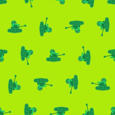 Karikatür tankı ve asker desen sorunsuz. Çocuk asker bac