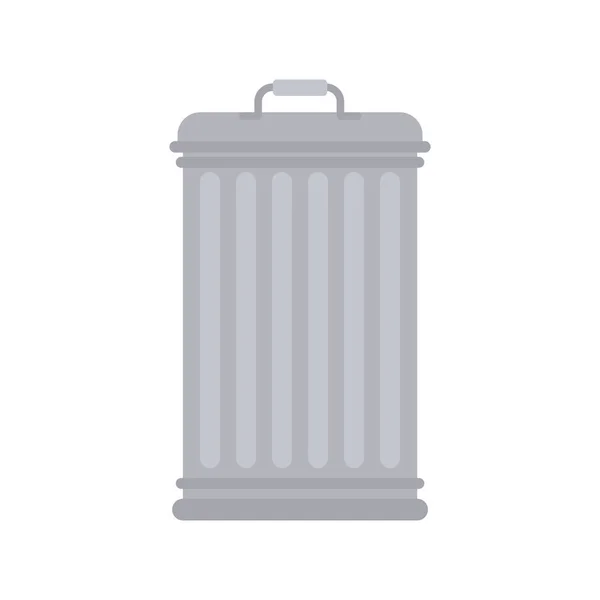ゴミ箱の漫画は孤立しました。ゴミ箱ゴミ箱ベクトルイラスト — ストックベクタ