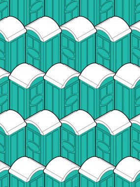 Taşınabilir tuvalet deseni sorunsuz. Wc Street palstic arka plan. 