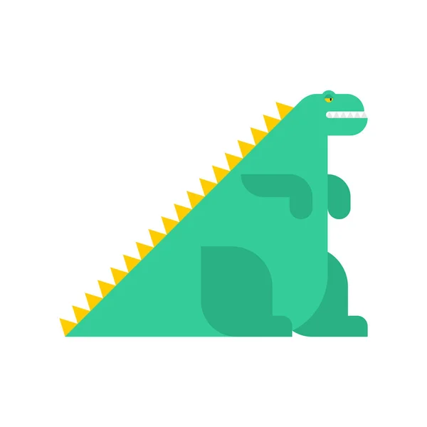 Dibujos animados monstruo dinosaurio aislado. Ilustración del vector Dino — Vector de stock