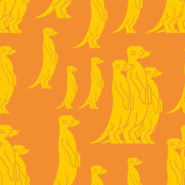 Meerkat desen sorunsuz. Küçük firavun faresi arka planı. Bebek bezi 