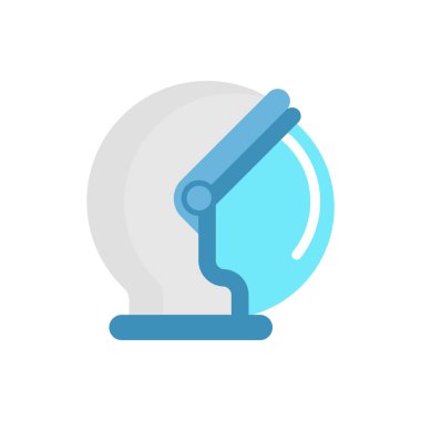 Astronot kask karikatürü. Sert şapkakozmonot izole. Kapak alanı