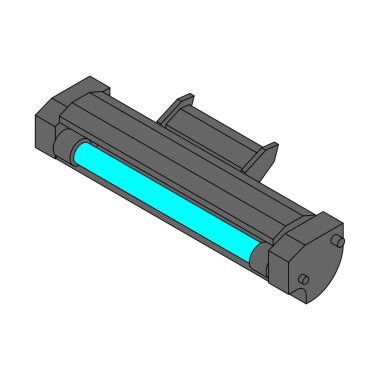 Yazıcı toner kartuşu yalıtılmış. mürekkep Lazer Jet yazıcı