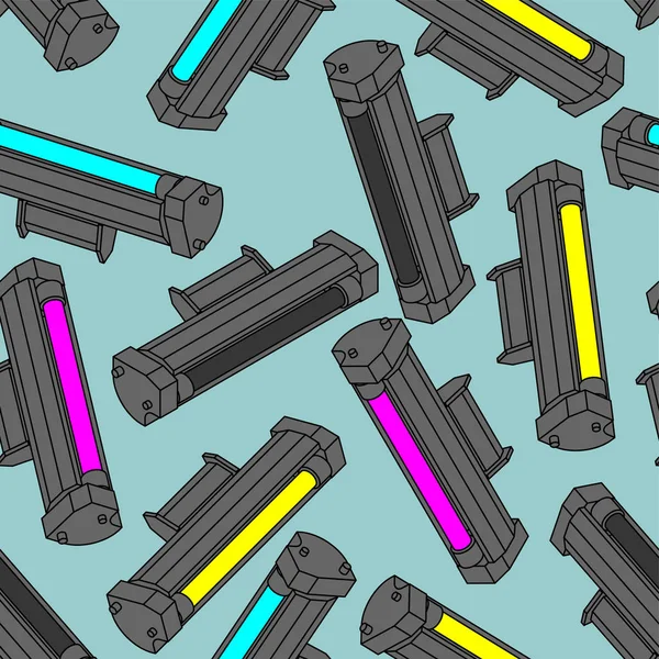 Yazıcı toner kartuş Cmyk desen sorunsuz. Camgöbeği ve Macenta.