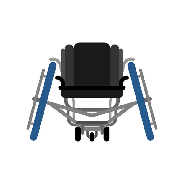 Sport fauteuil roulant isolé. Sports handicapés. Vecteur médical illu — Image vectorielle